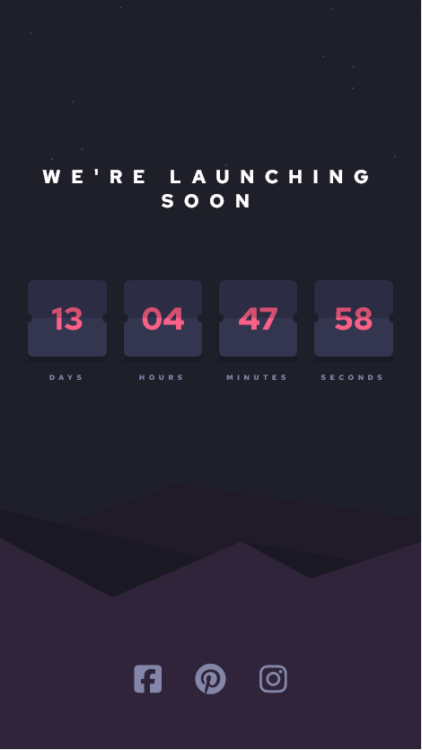 Launch countdown timer on mobile